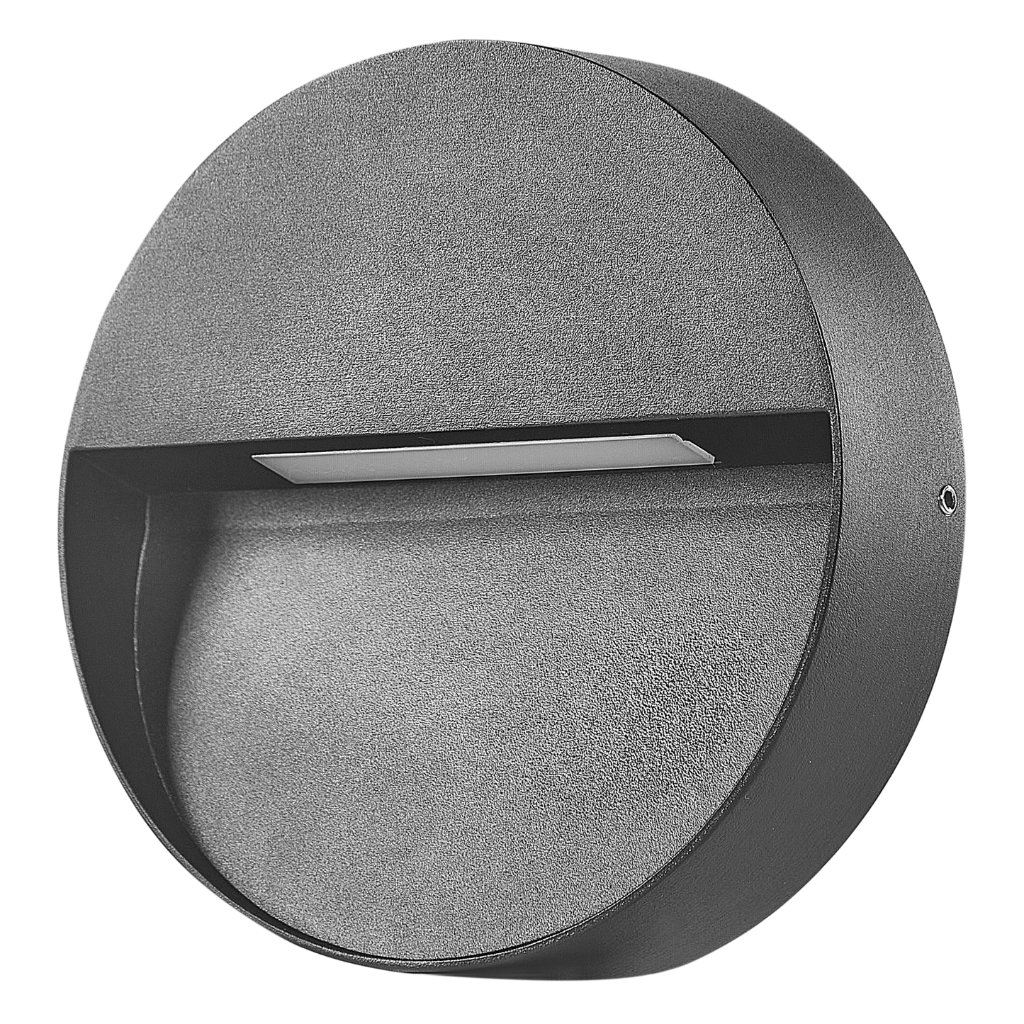 Outdoor Set Of 2 Wall LED Lamps Black Aluminium Glass Round 15cm Modern Garden Patio