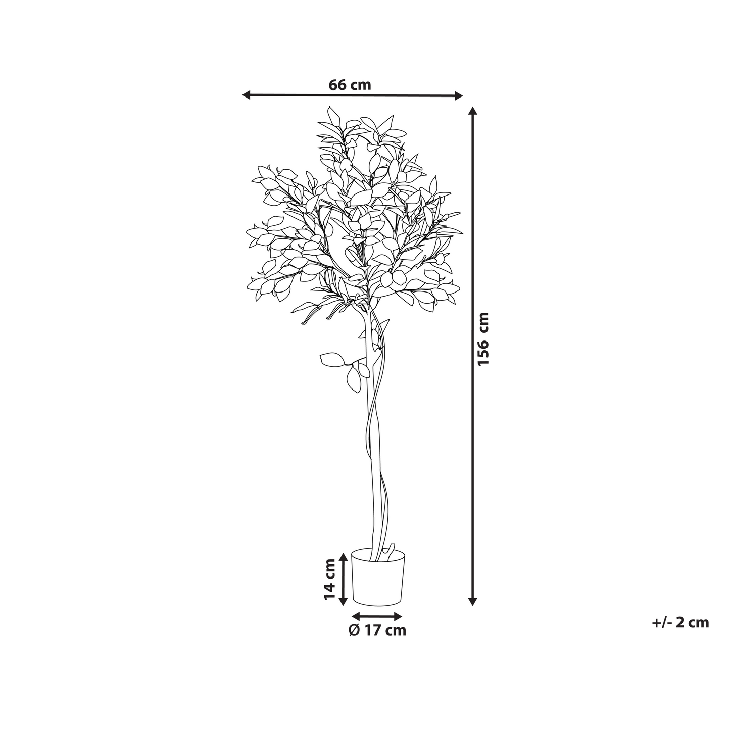 Living Lemon Tree Artificial Plant 156cm Indoor Decor