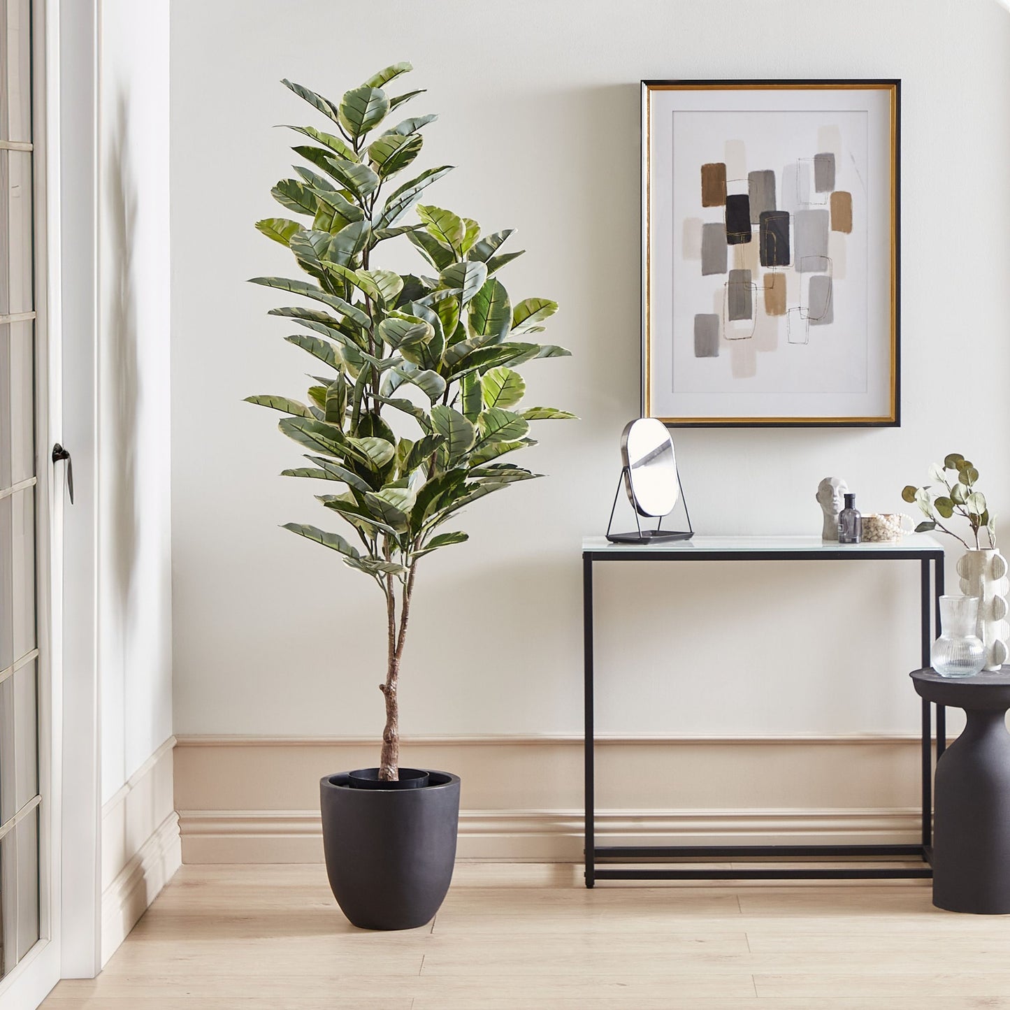 Living Artificial Potted Plant 160cm Green Black