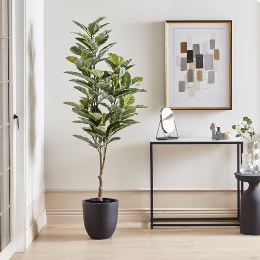 Living Artificial Potted Plant 160cm Green Black