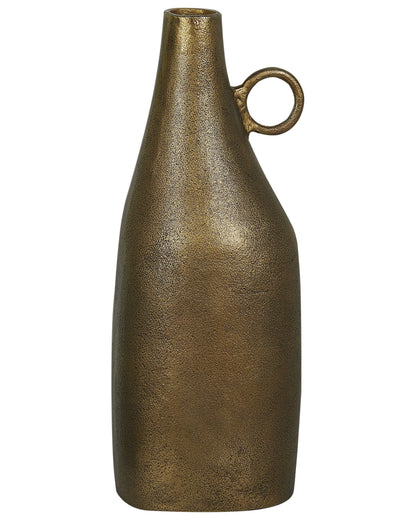 Lustre Home Brass Finish Aluminium Decorative Vase 46cm