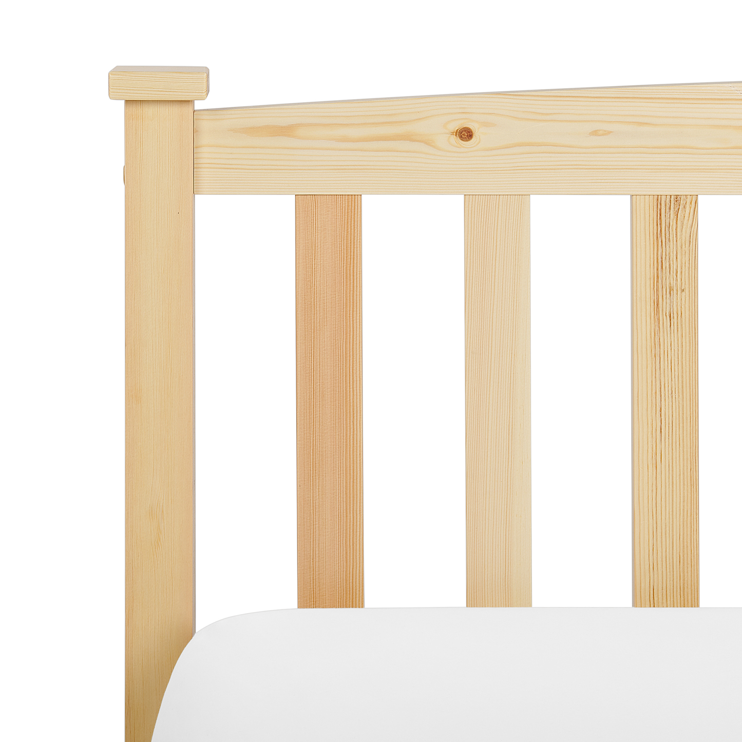 Bed Frame Light Brown 90 x 200cm Slatted Base EU Single