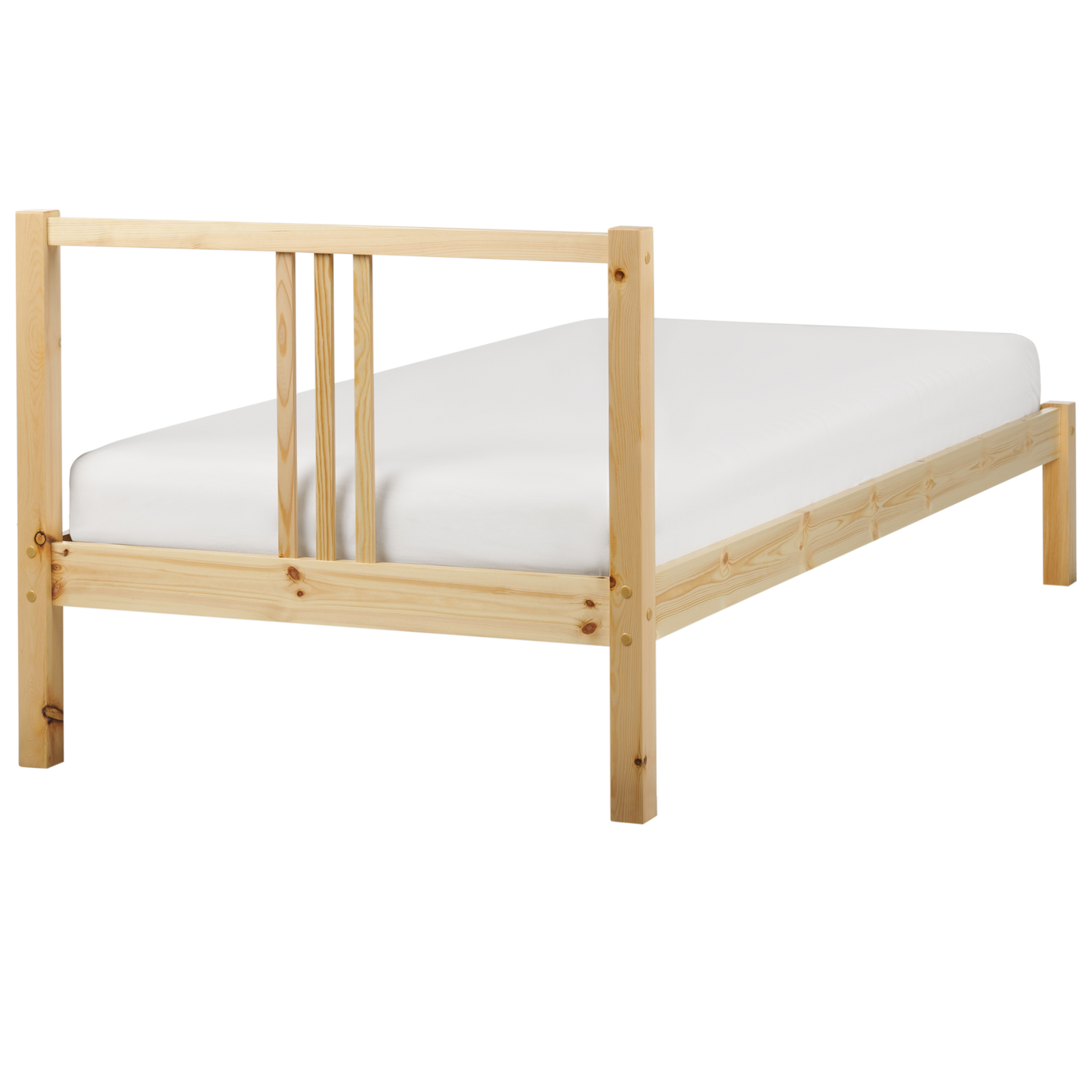 Everpine 3ft EU Single Bed Frame Light Pine With Slatted Base