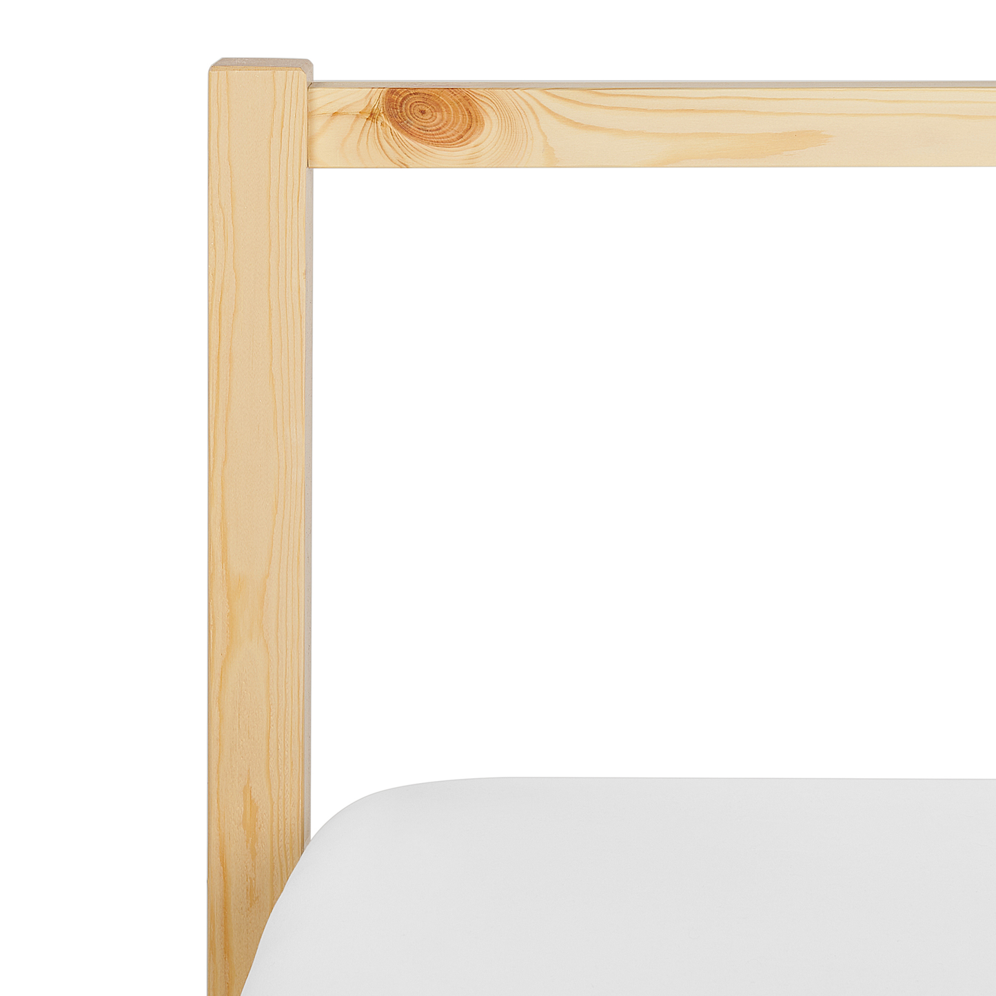 Everpine 3ft EU Single Bed Frame Light Pine With Slatted Base