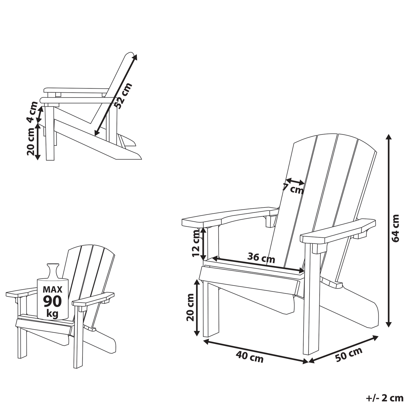 Kids Chair Light Blue Plastic Wood Weather Resistant Modern