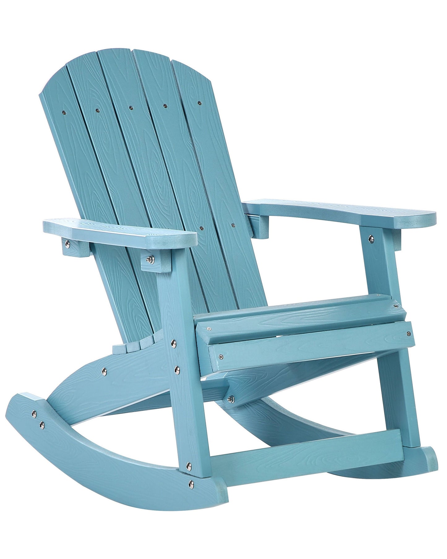 Garden Kids Kid Sized Rocking Chair Light Blue Weather Resistant Outdoor Modern Style