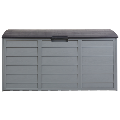 Outdoor Storage Box Grey Plastic 112 x 50cm With Handles