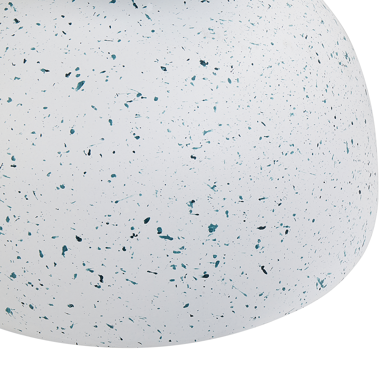 Accent Side Table Terrazzo Effect Fiberglass 40cm Round Top Outdoor Weather Resistant