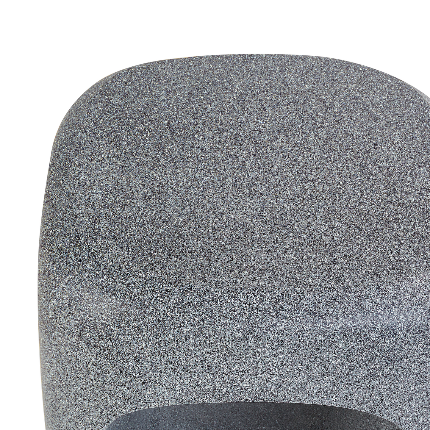Accent Marble Effect Side Table 33 x 33cm Grey Outdoor UV Stain Rust Water Wind Resistant