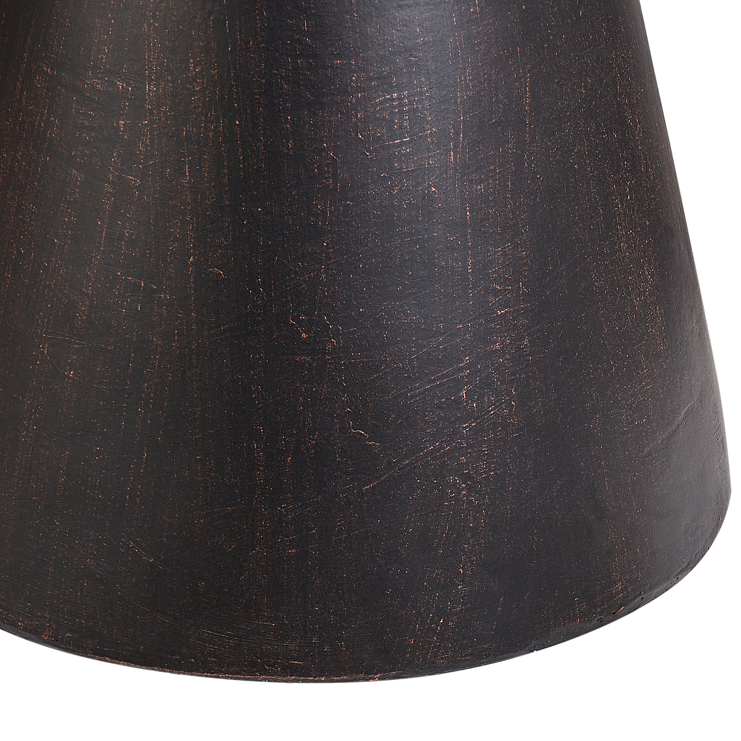 Accent Side Table Black Magnesium Oxide Fiberglass 45cm