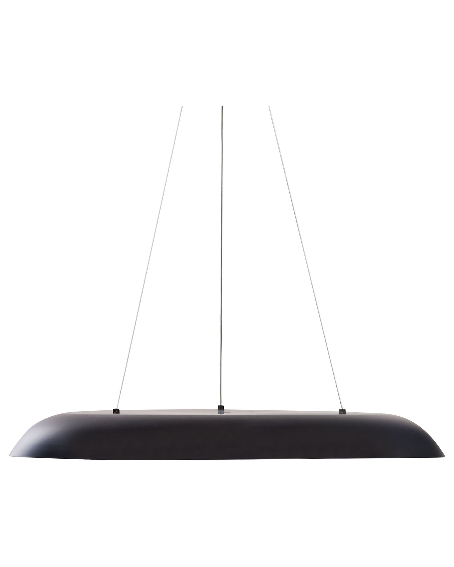 Black Metal Pendant Lamp With Integrated LED Ring