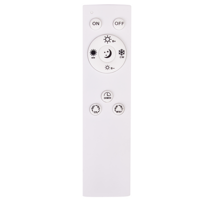 Ceiling Lamp Integrated LED Round Dimmer Remote Light Brown