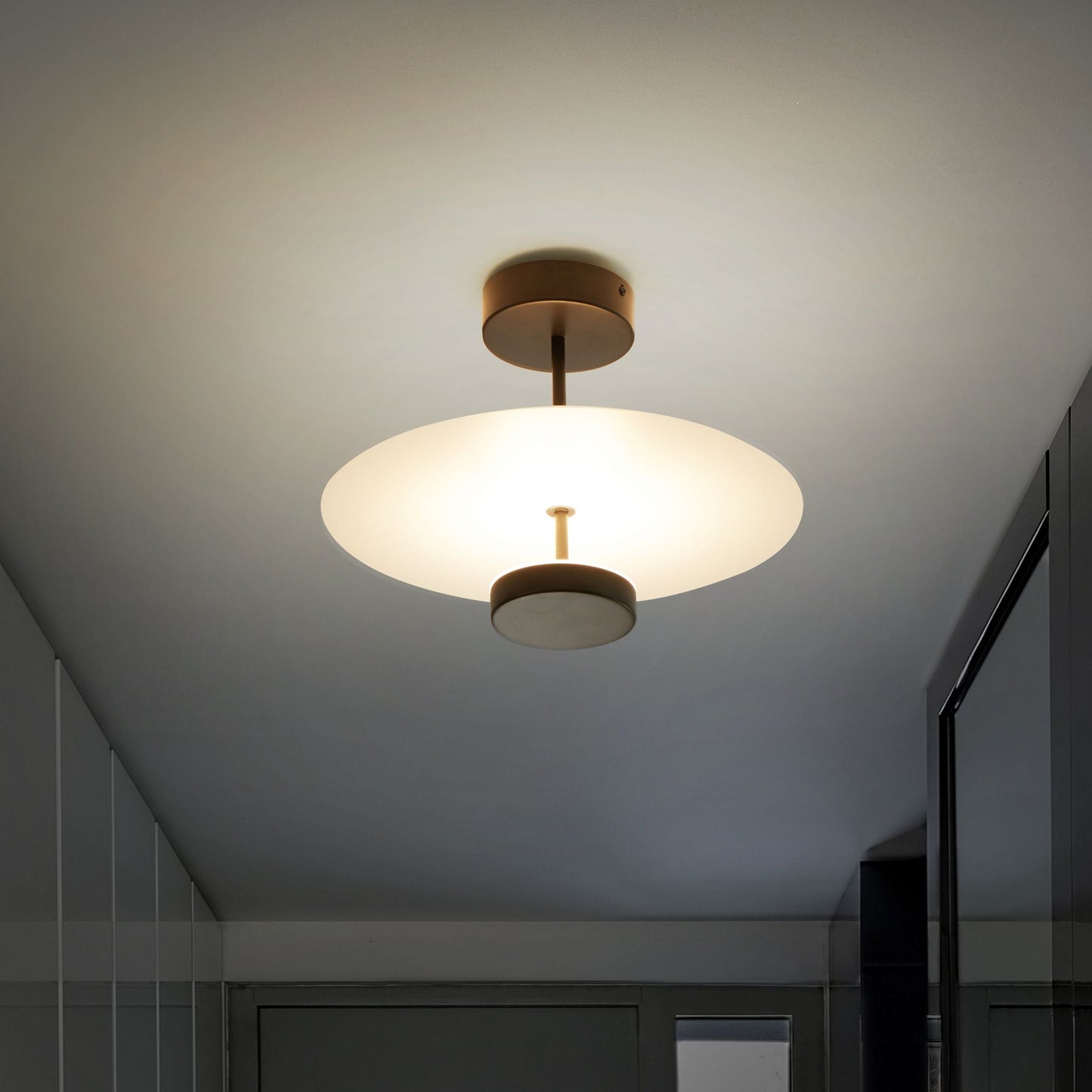 Pendant LED Lamp Black Integrated LED Rings Modern Lighting