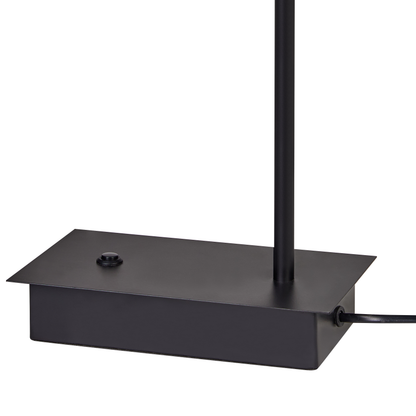 Desk LED Lamp Black Metal With Adjustable Shade