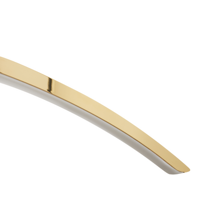 Gold Pendant Lamp With Integrated LED And Wavy Shade