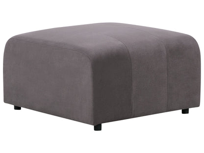 Dark Grey Velvet Ottoman Footstool Minimalist