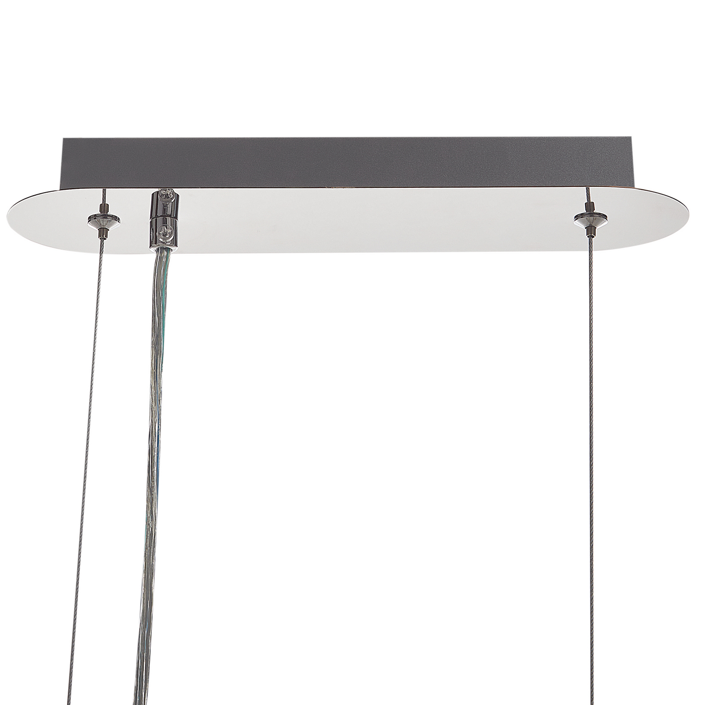 Chrome Crystal Chandelier Pendant Light With Adjustable Cord