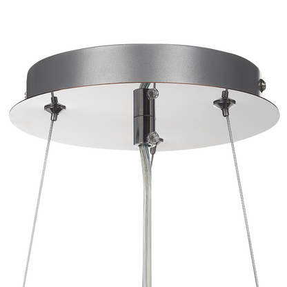 Lighting Chrome Glass Crystals Chandelier Iron Ceiling Lamp For Living And Dining Rooms