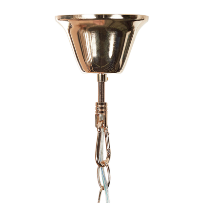 Chandelier Gold Metal 49cm Crystal Pendant Lamp