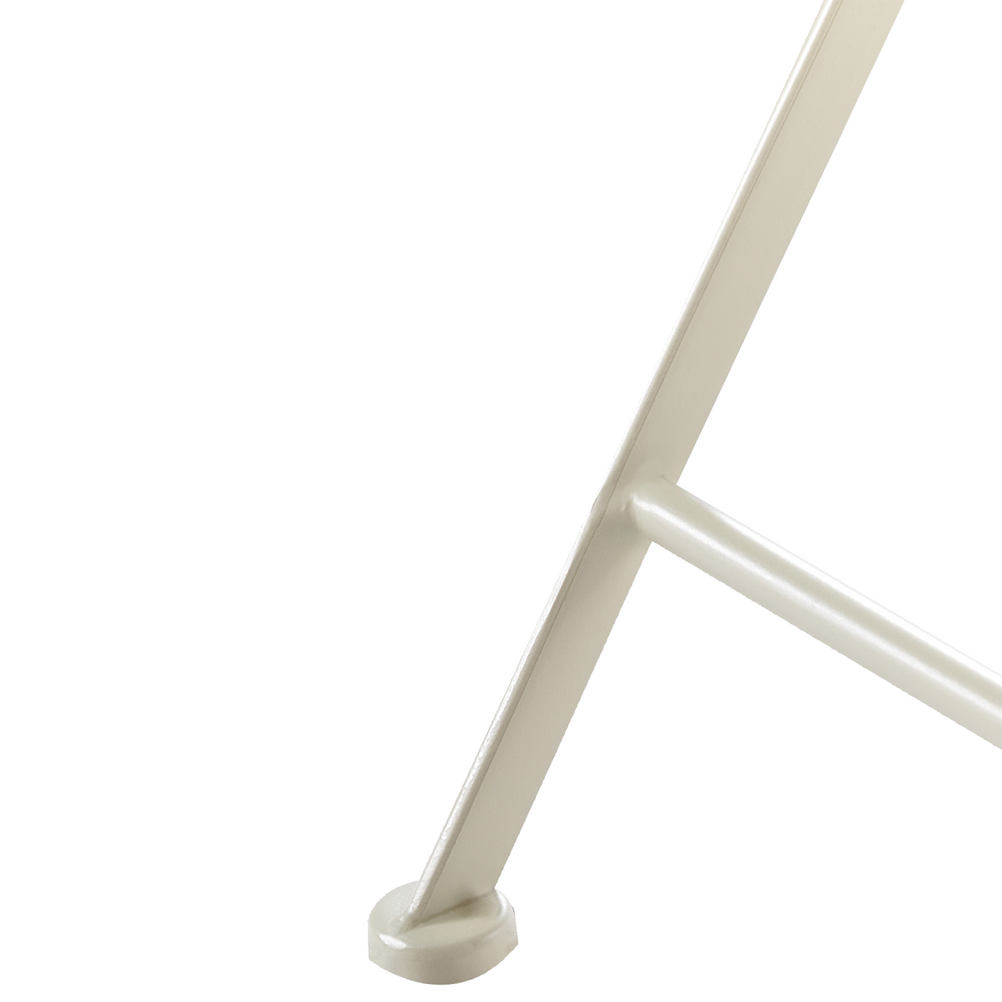 White Metal Folding Garden Chairs Mosaic Backrest Set of 2