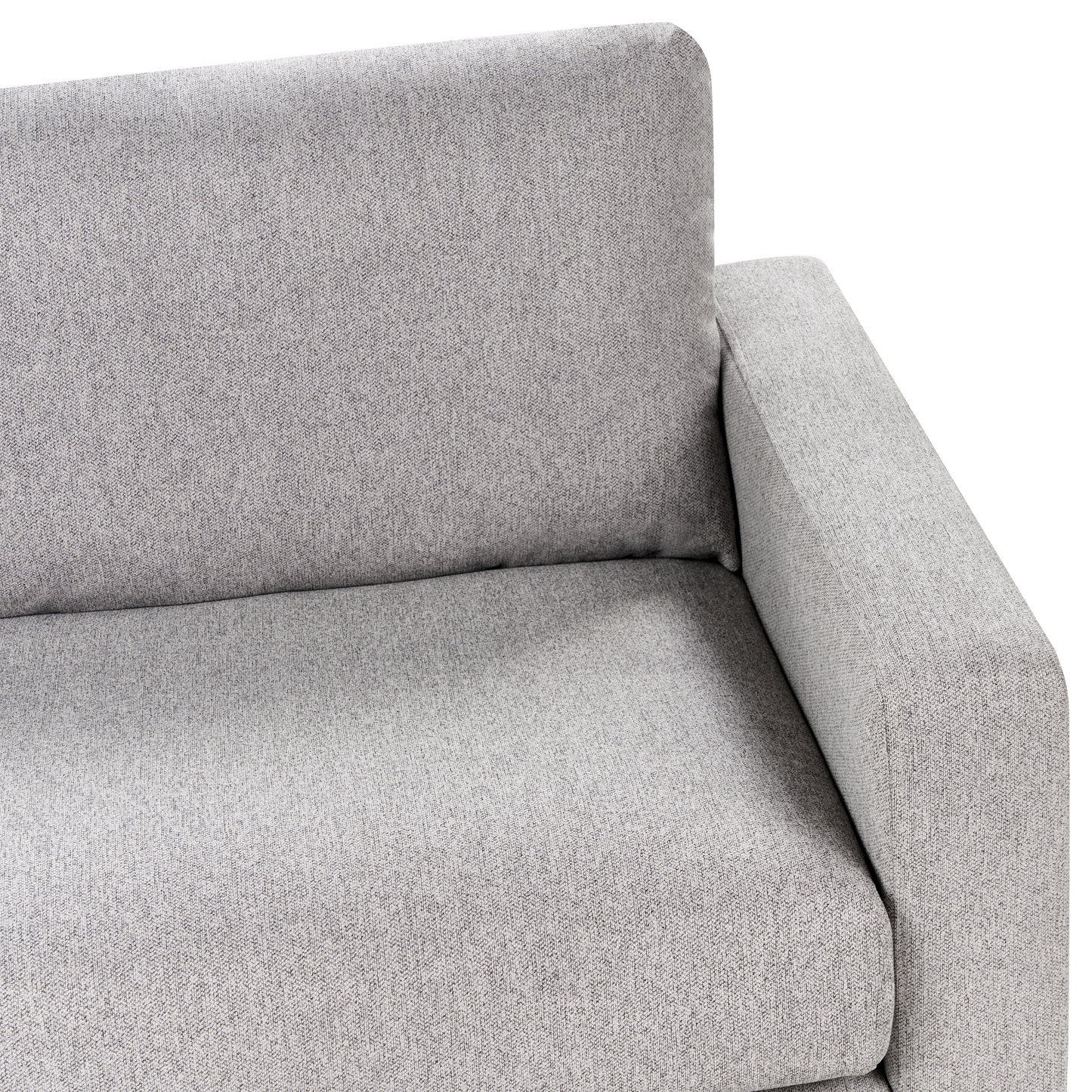 Grey Fabric 2 and 3 Seater Sofa Set with Light Wood Legs