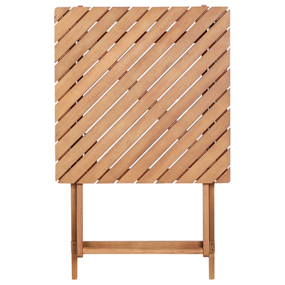 Eucalyptus 3 Piece Folding Bistro Set With Two Chairs