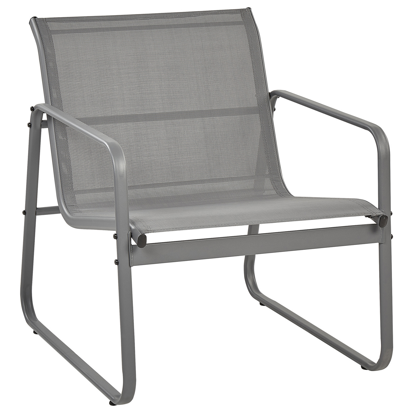 Garden Grey Industrial 4 Seater Sofa Set With Table