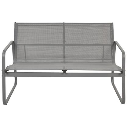 Garden Grey Industrial 4 Seater Sofa Set With Table