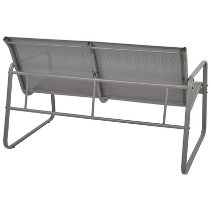 Garden Grey Industrial 4 Seater Sofa Set With Table