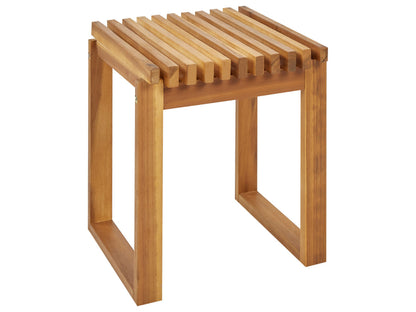 Garden Bistro Coffee Table Light Acacia Wood 40 x 40cm