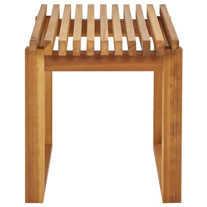 Garden Bistro Coffee Table Light Acacia Wood 40 x 40cm