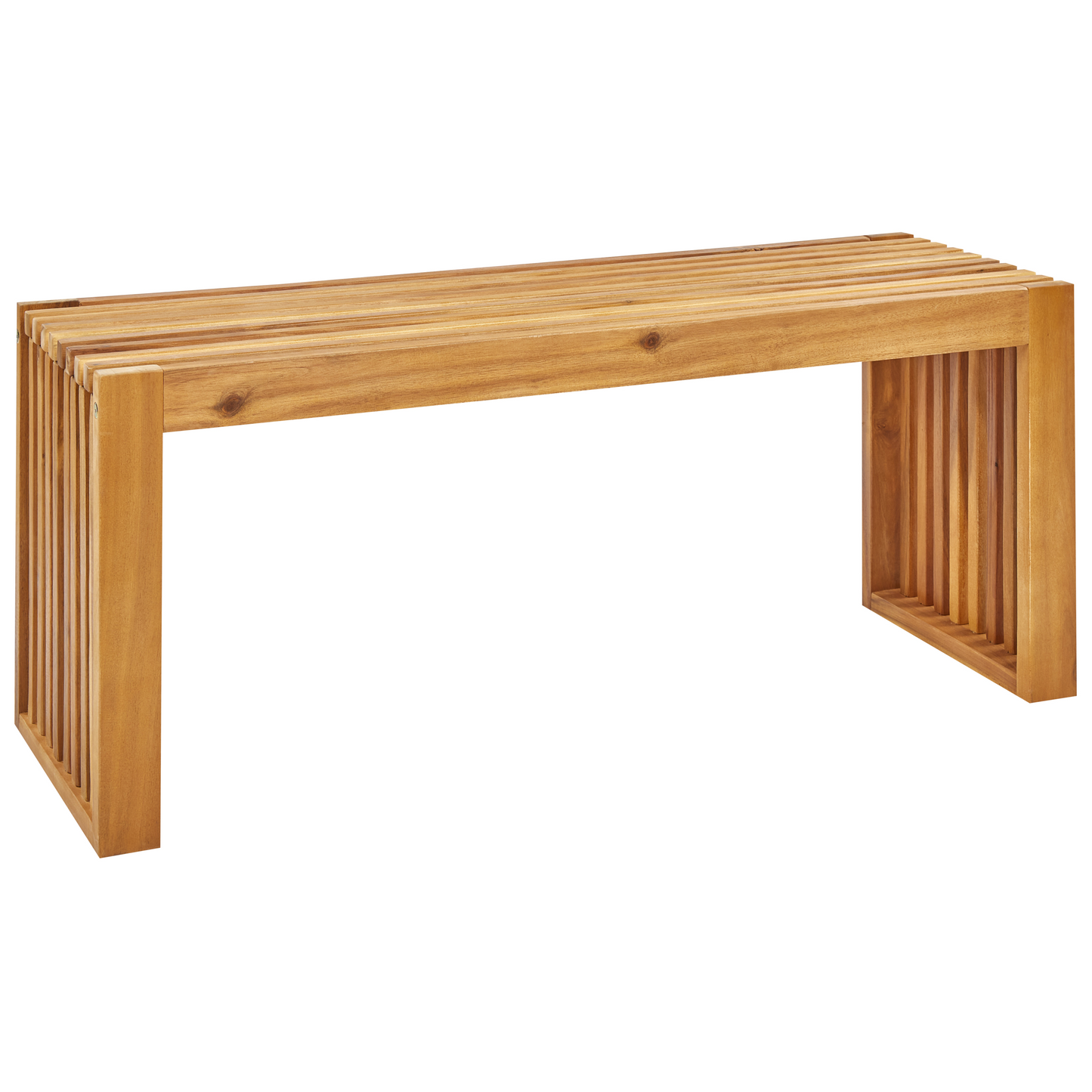 3 Piece Acacia Dining Set Rectangular Table And Benches