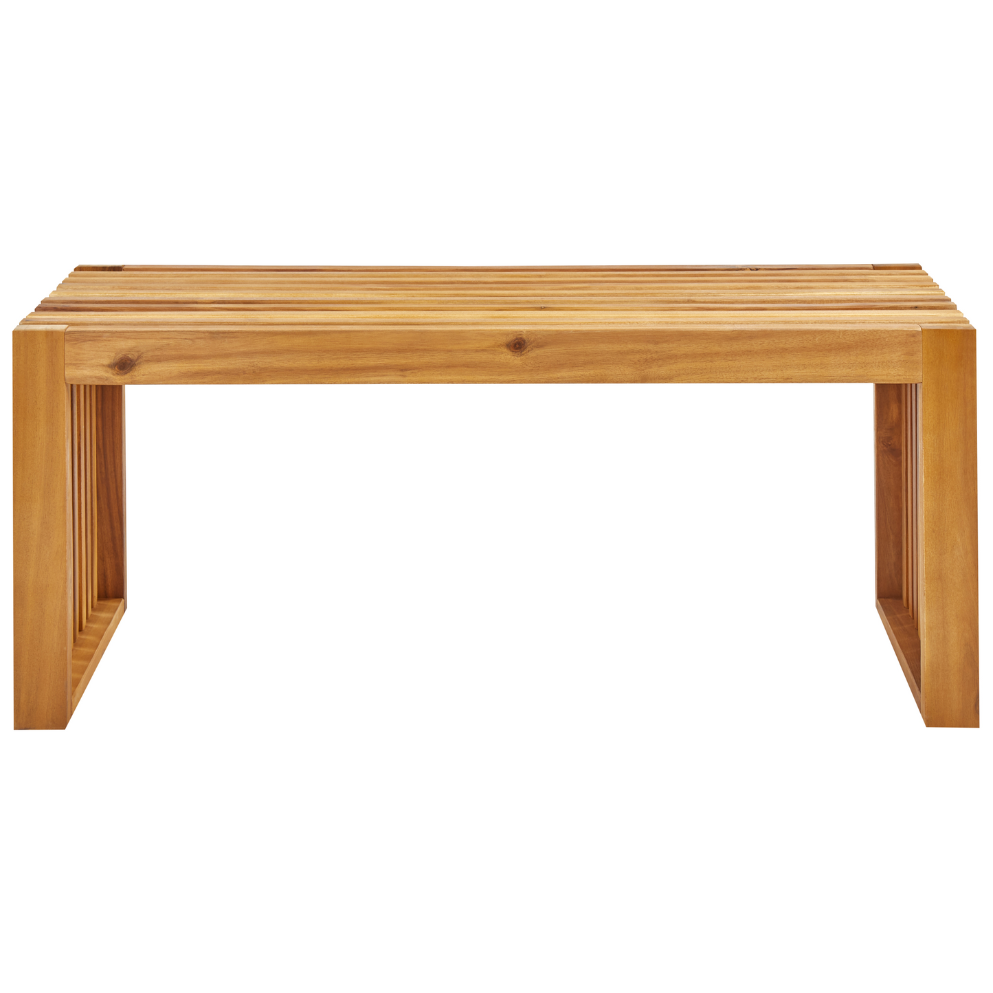 3 Piece Acacia Dining Set Rectangular Table And Benches