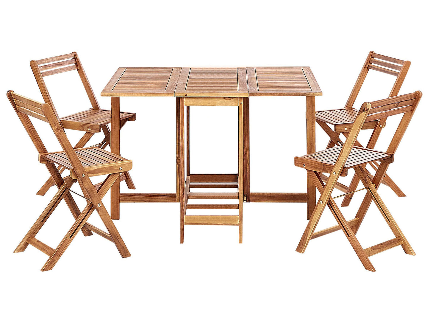 Garden Dining Set 5 Pieces Foldable Acacia Wood
