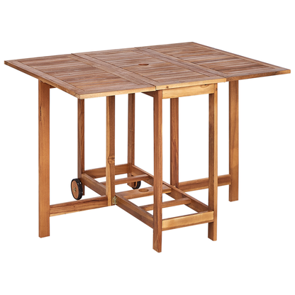 Garden 6 Piece Acacia Wood Folding Dining Set With Chairs