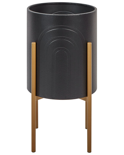 Plant Stand Black Iron 32 x 32 x 58cm Modern Industrial