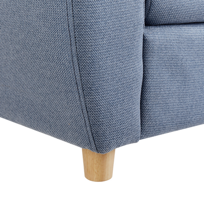 Blue Armchair For Children With Armrests Modern Design