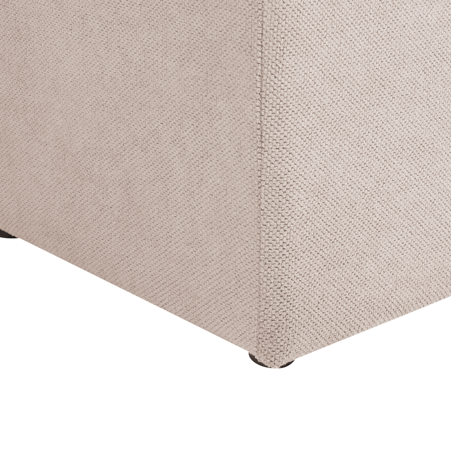 Beige Storage Ottoman 100 x 42 x 40cm