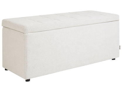Noble Home Ottoman Off White Footstool With Storage
