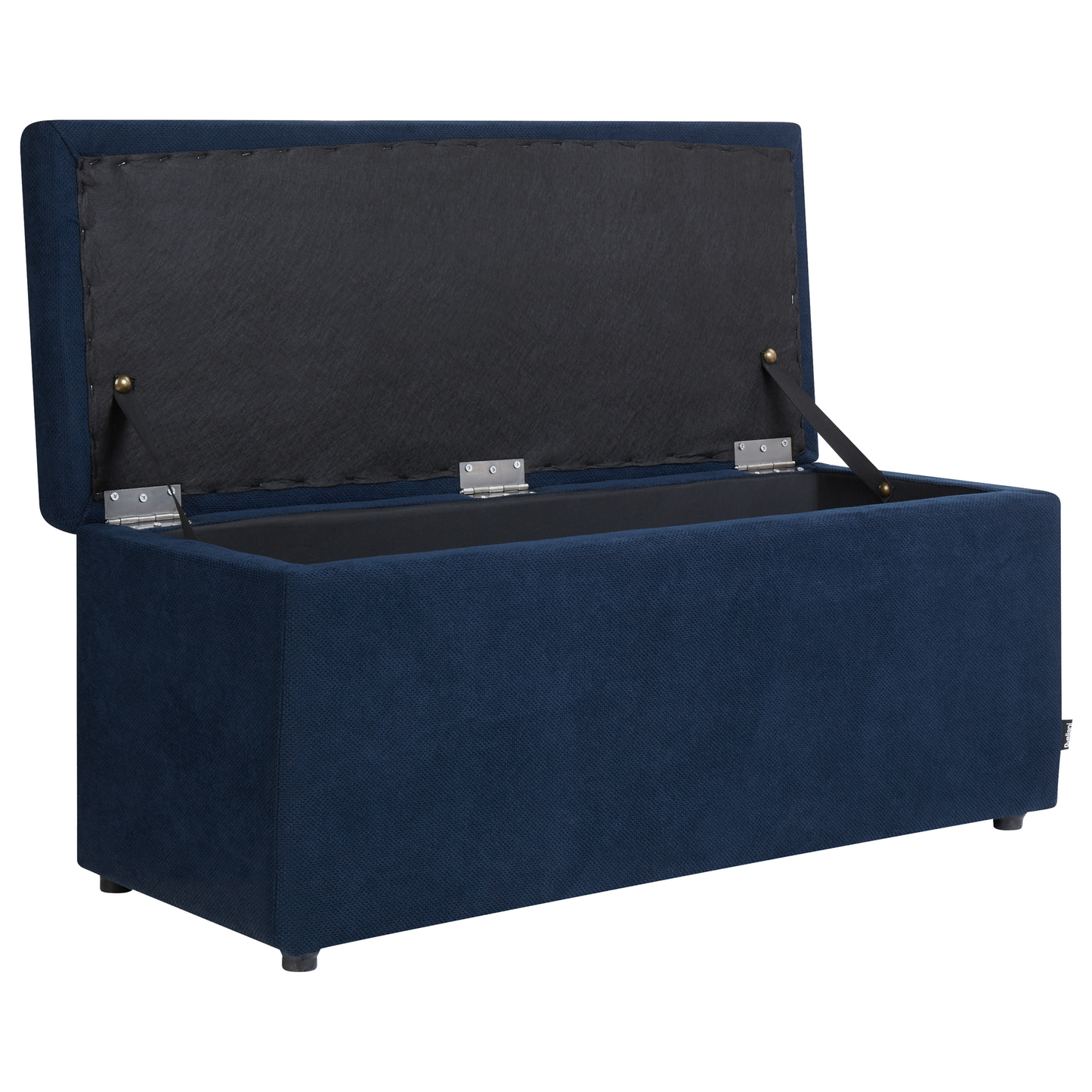 Navy Ottoman Footstool With Storage 100 x 42 x 40
