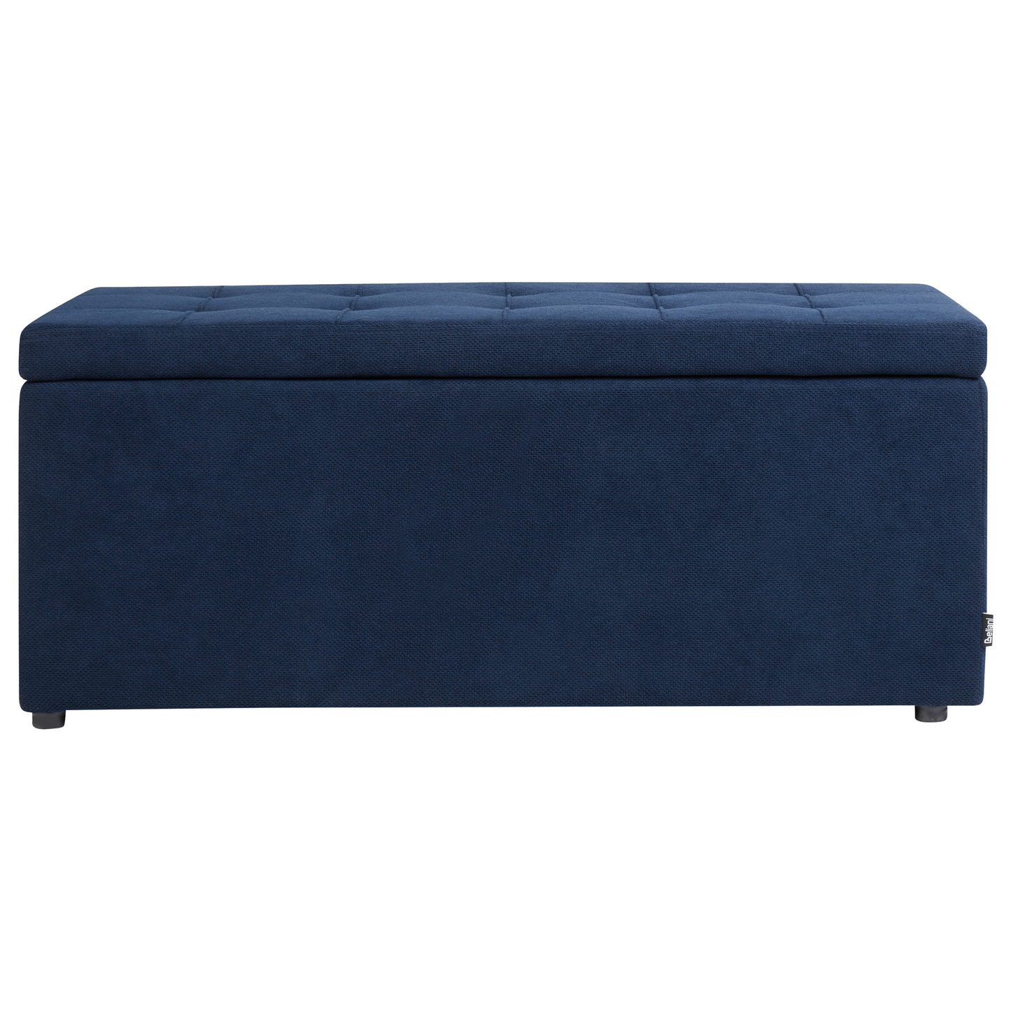 Navy Ottoman Footstool With Storage 100 x 42 x 40