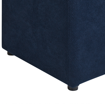 Navy Ottoman Footstool With Storage 100 x 42 x 40