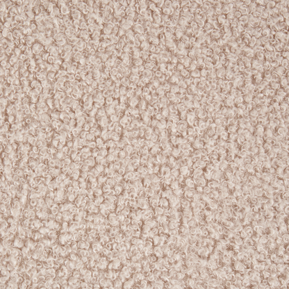 Beige Boucle Footstool 38 x 38cm Square Seat Multifunctional Ottoman For Living Room