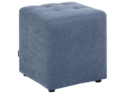Footstool Blue Polyester 38 x 38cm Square Seat