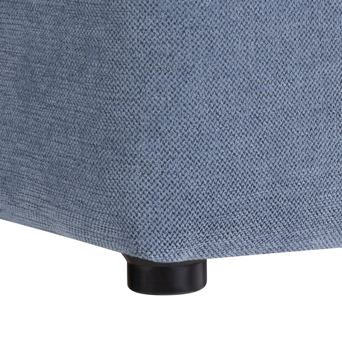 Footstool Blue Polyester 38 x 38cm Square Seat