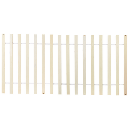 EU Pine Wood Single Bed 3ft With Headboard Slatted Frame