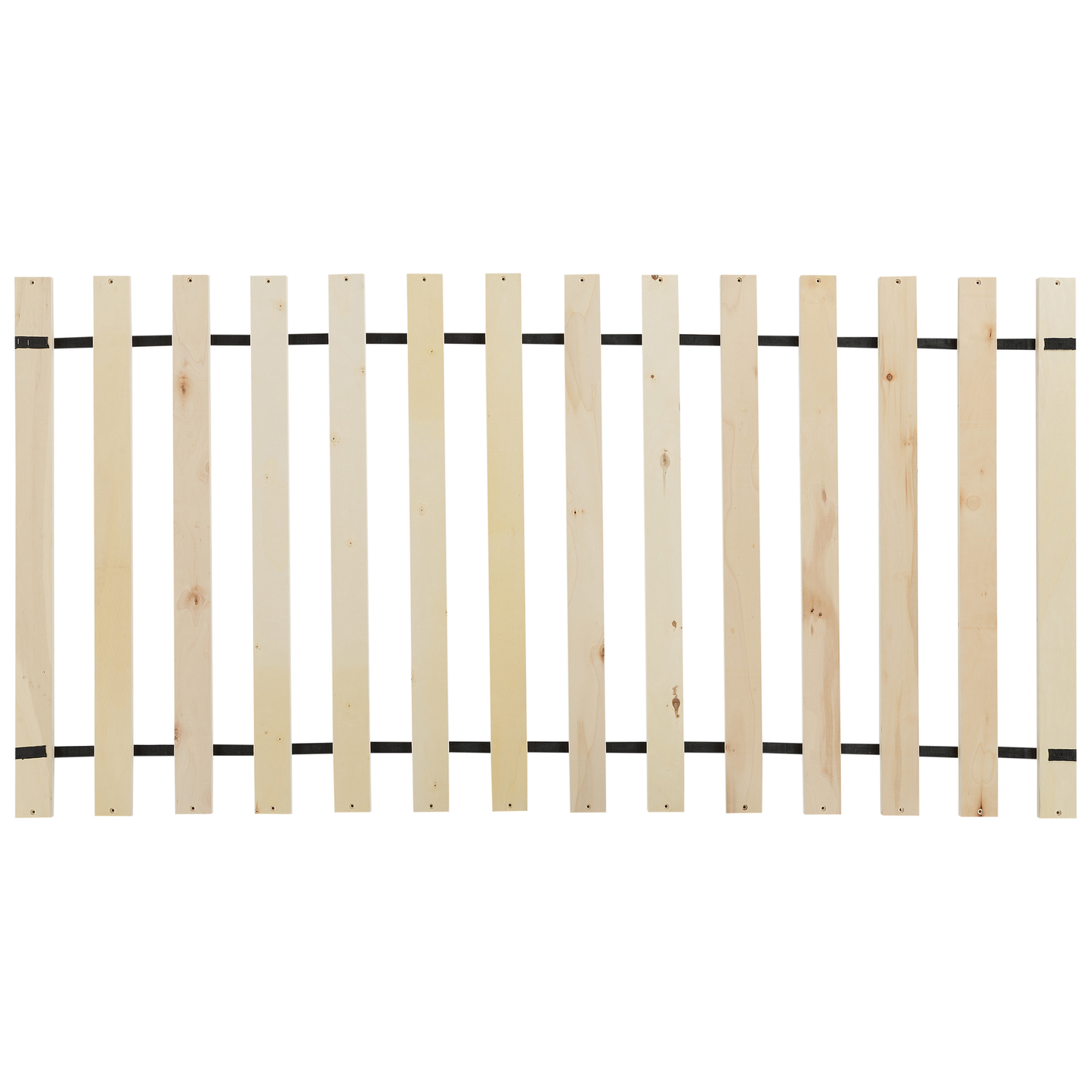 Bed Frame Beige Upholstery 90 x 200cm EU Single Tufted Headboard Rubberwood Legs Slatted Modern Design