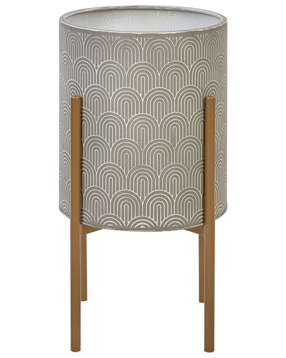 Plant Stand Grey Iron 31 x 31 x 58cm Indoor Modern Industrial