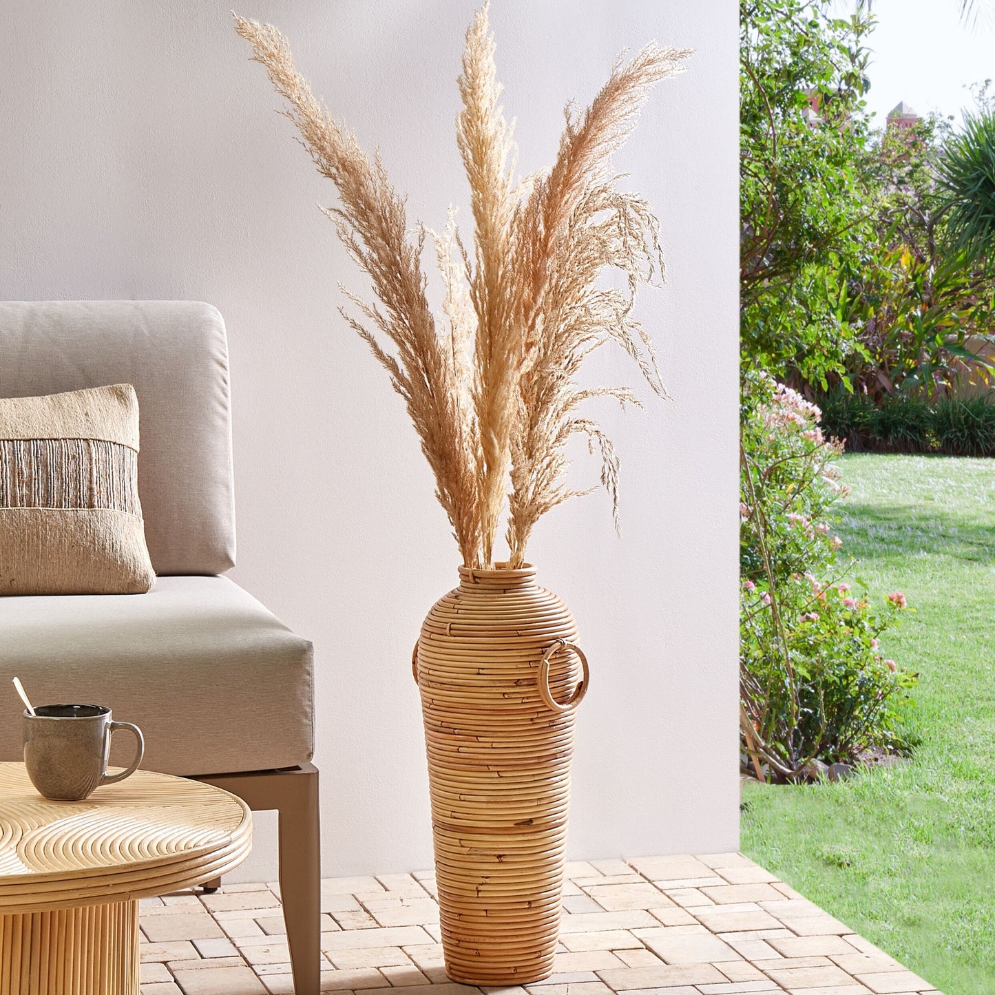 Natural Vase 50cm Tall Boho Rustic Home Decor