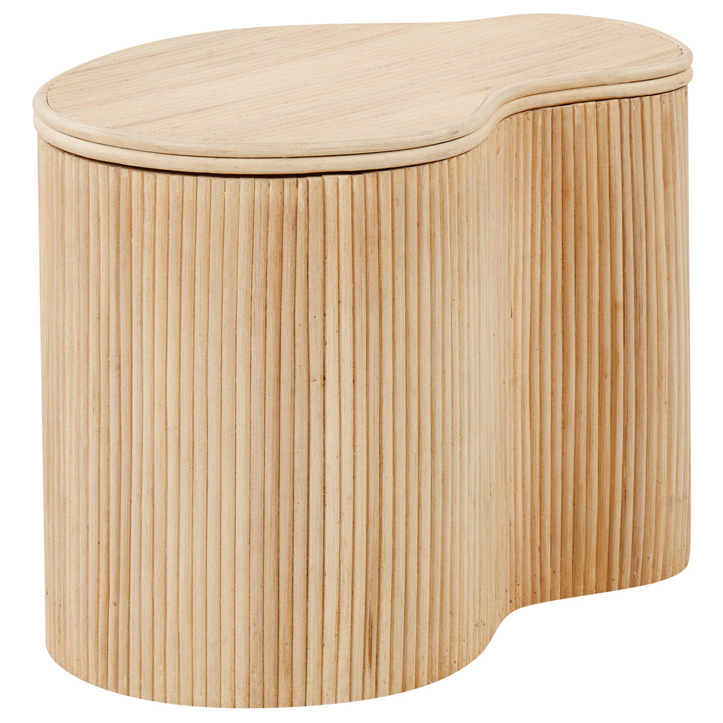 Natural Storage Coffee Tables Set Of 2 With Lids